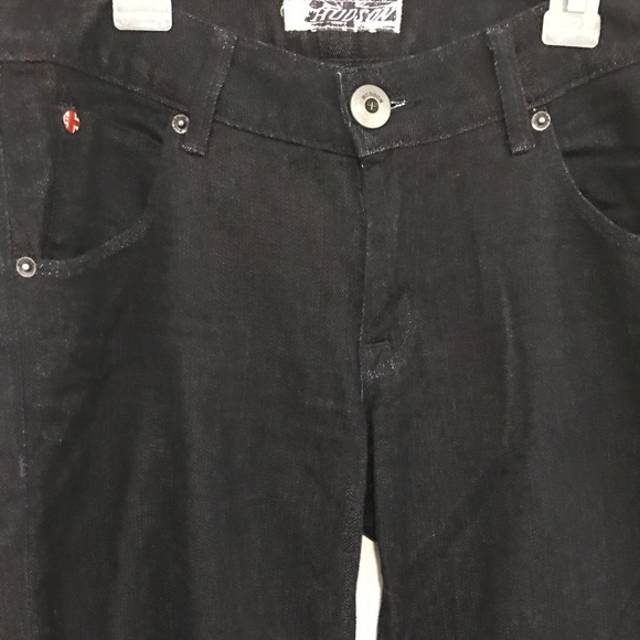 HUDSON  dark blue wash wide leg jeans size 27 - Picture 4 of 6